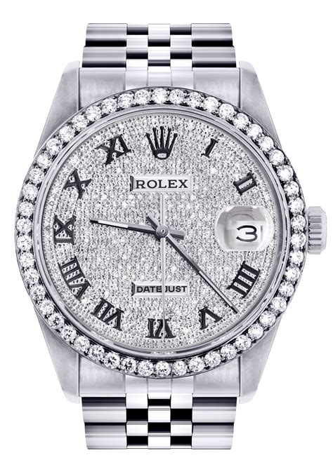 rolex diamond fully automatic watch